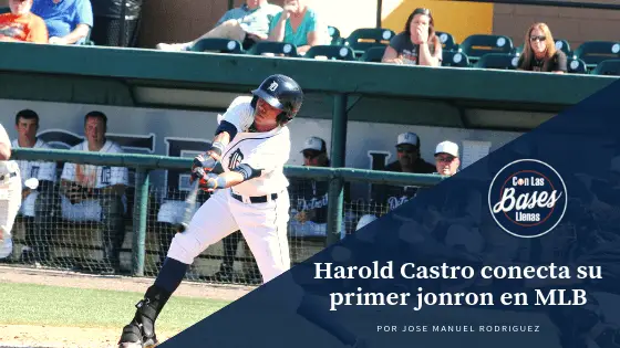 Harold Castro conecta su primer jonron en MLB