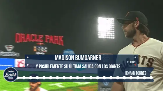 Madison Bumgarner y posible ultima salida con Giants