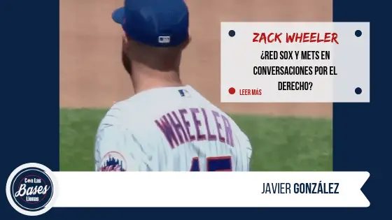 Red Sox y Mets en conversaciones por Wheeler