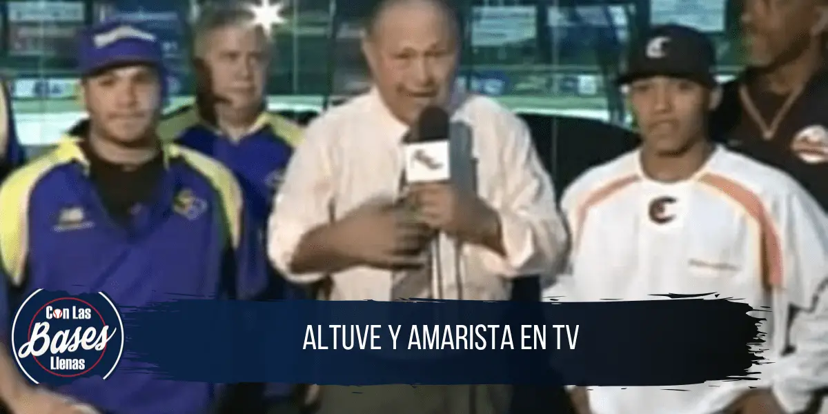 Resaltar el episodio que se vivió en televisión, donde José Altuve y Alexi Amarista miden su estatura