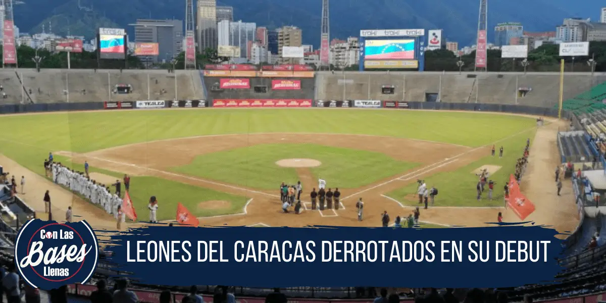 Leones del Caracas derrotados en su debut