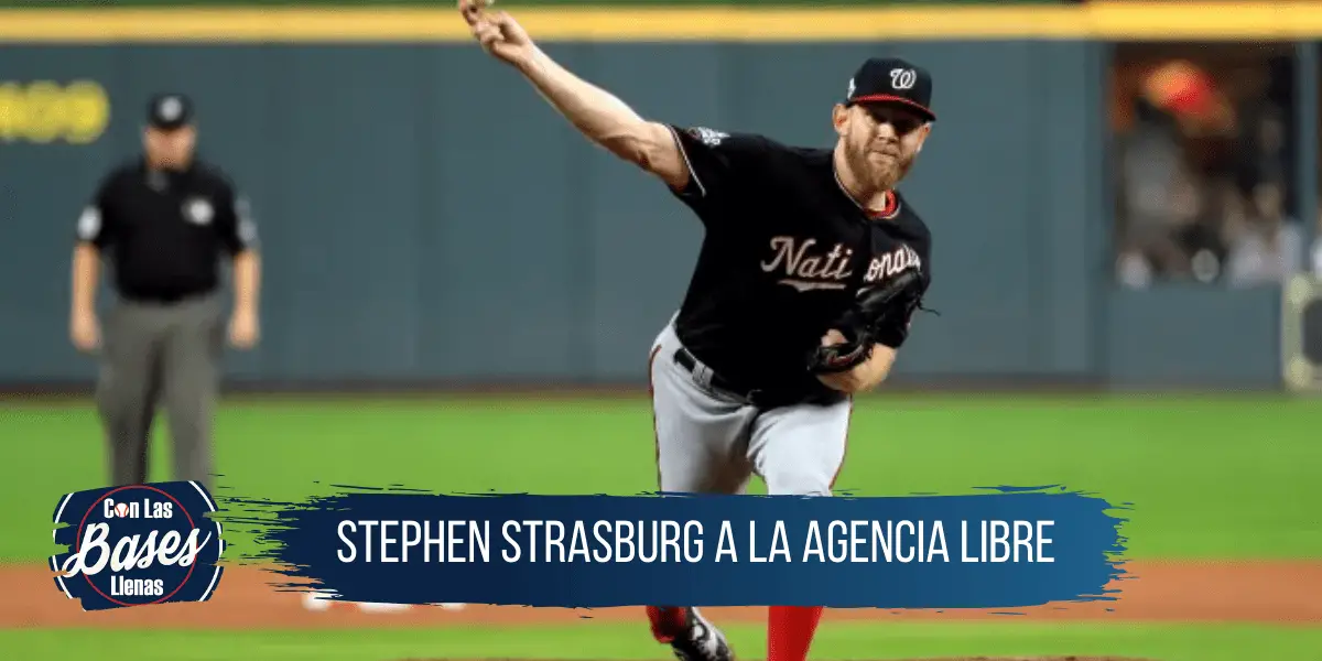 Stephen Strasburg sale de su contrato y va a la agencia libre