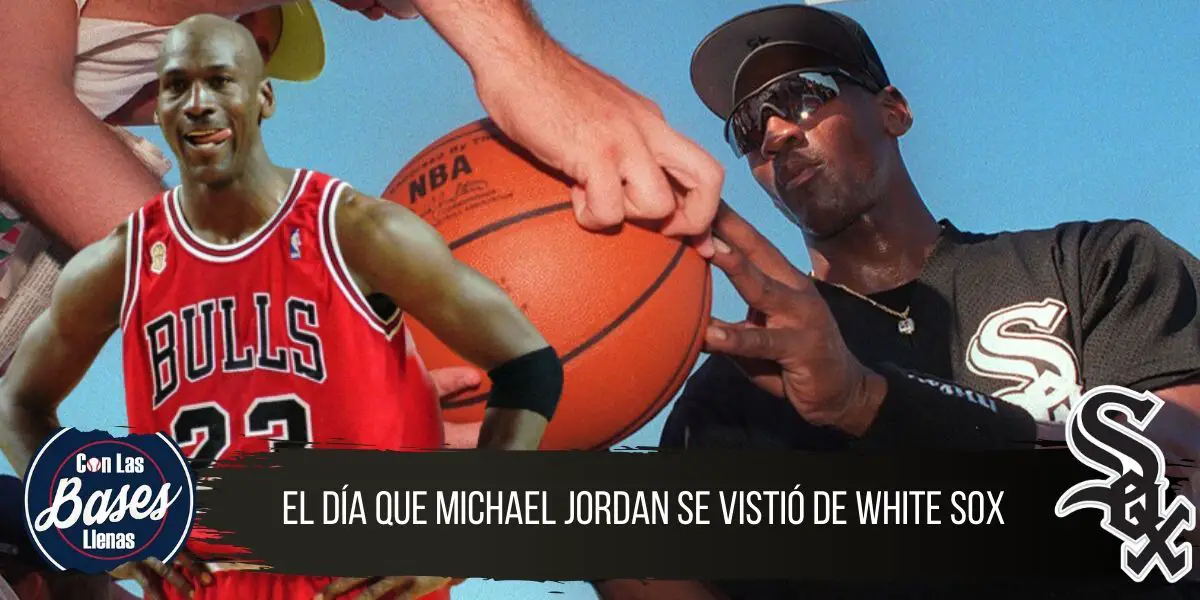 Michael Jordan con los Medias Blancas de Chicago