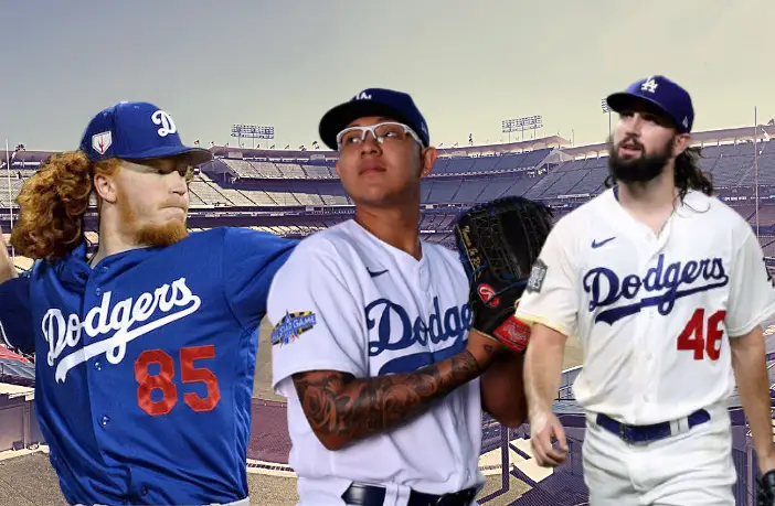 Los tres pitchers abridores de Dodgers que podrían empezar la temporada en el bullpen