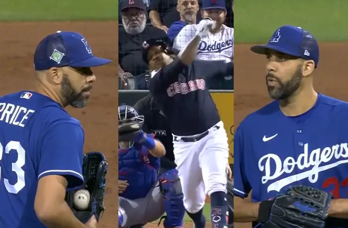 David Price luce con Dodgers y deja bailando a José Ramírez