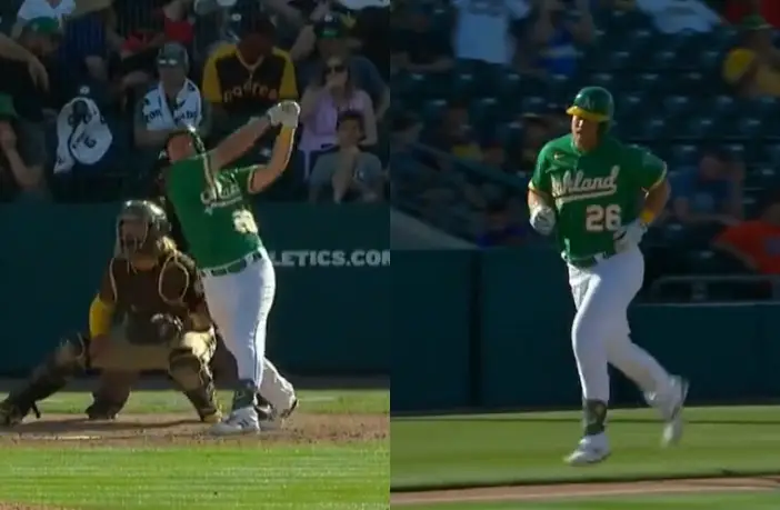 MLB: Sheldon Neuse conecta grand slam y mantiene la lucha por la 3B de los A´s (VIDEO)