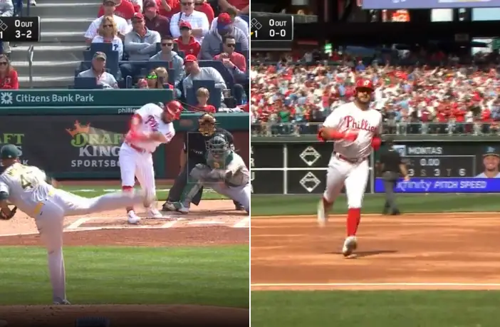 MLB: Kyle Schwarber conecta HR en su primer turno con Phillies (VIDEO)