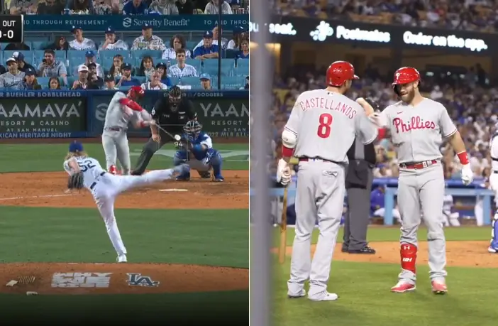 MLB: Bryce Harper está demoliendo a los Dodgers, otro HR (VIDEO)