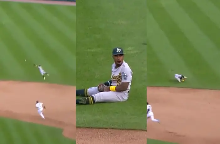 MLB: Tony Kemp roba imparable con espectacular lance en la segunda base (VIDEO)