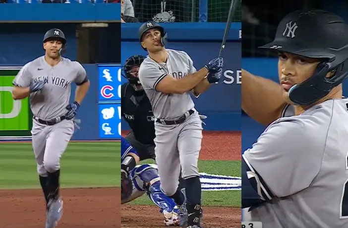 Giancarlo Stanton con tremendo Home Run con Yankees