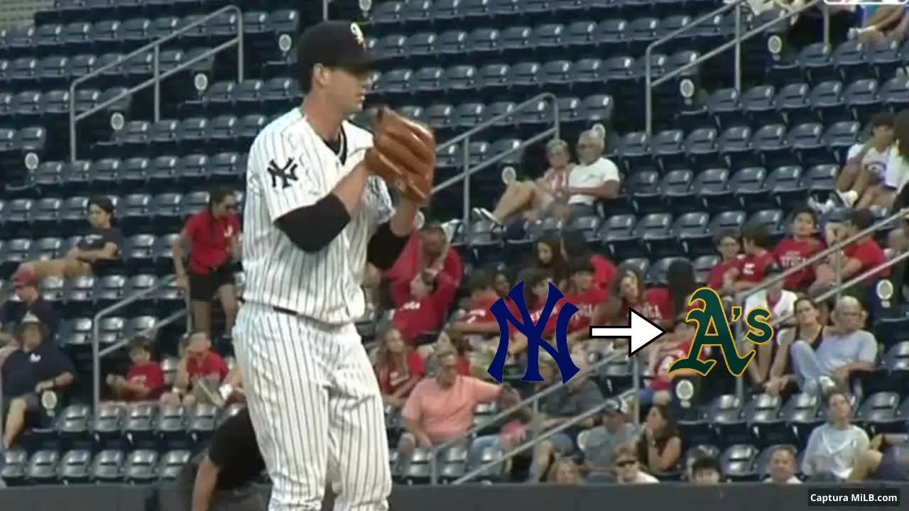 Athletics quitan interesante pitcher a Yankees en Draft de Regla 5
