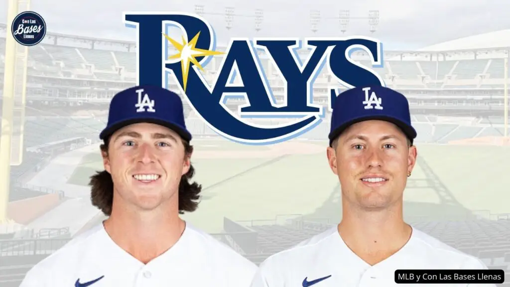 Los Rays de Tampa Bay renovaron su roster con dos novatos de Dodgers para la temporada 2024 de MLB.