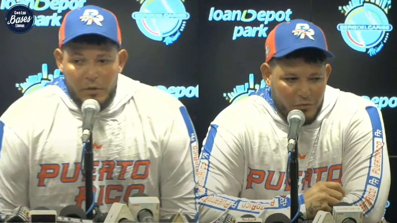 Yadier Molina comparación ante los medios de prensa acreditados en la Serie del Caribe para dar sus consideraciones luego de la derrota