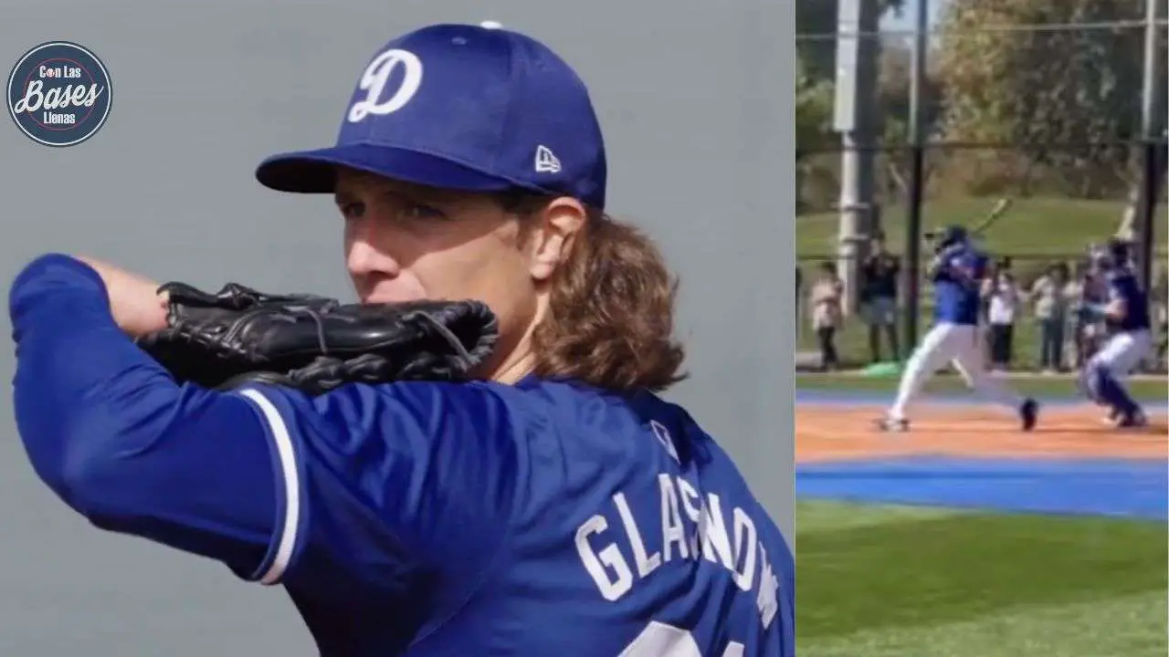 Tyler Glasnow lanza fuego y poncha a Mookie Betts en Spring Training de Dodgers