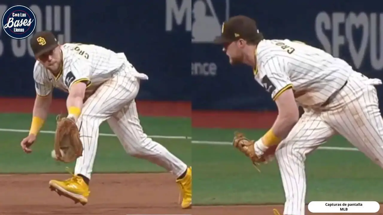 Jake Cronenworth y su guante protagonistas en Dodgers vs Padres