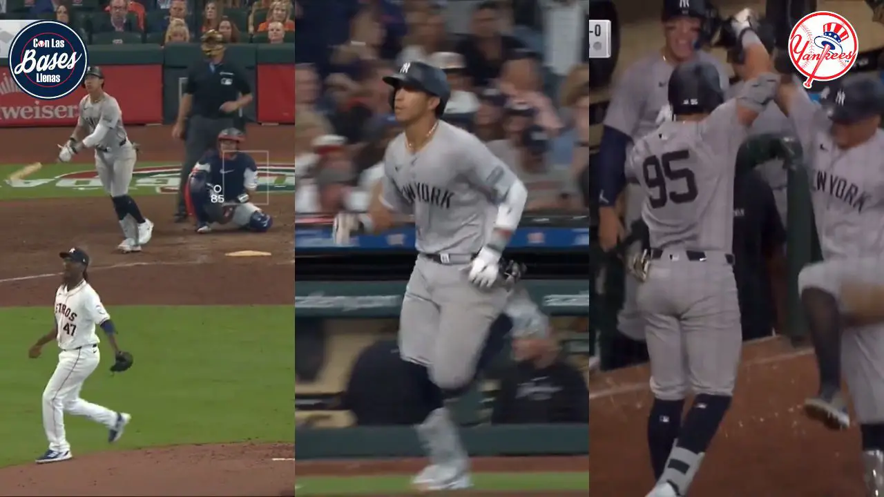 Yankees: Oswaldo Cabrera pega HR vs Astros (VIDEO)