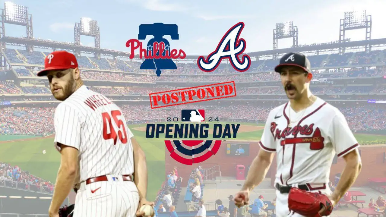 Oficial: Pospuesto Opening Day 2024 entre Phillies y Braves