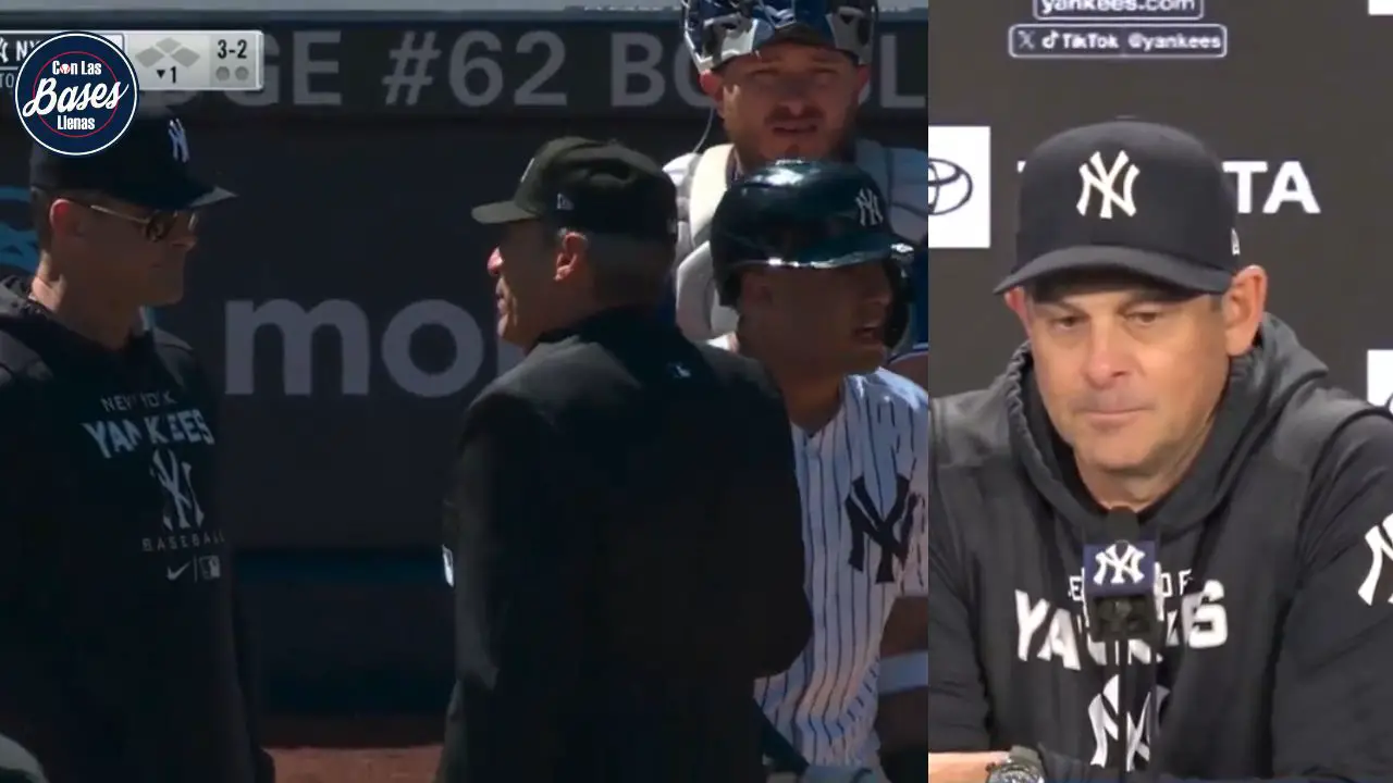 Yankees: Aaron Boone reacciona a decisión de Ángel Hernández