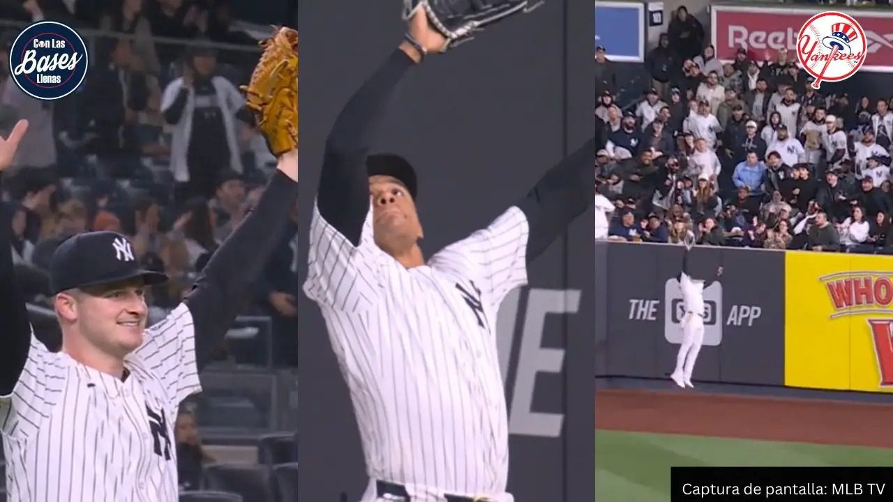 Espectacular atrapada de Juan Soto con los Yankees de Nueva York en el Bronx