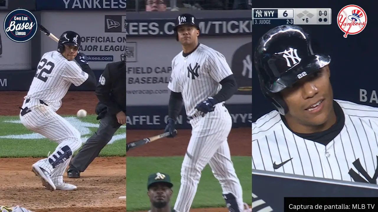 Cuadrangular de Juan Soto por todo el CF con los Yankees de Nueva York