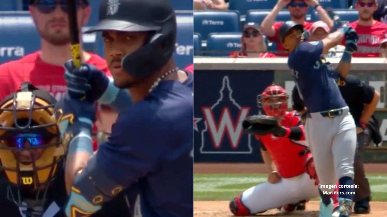 Julio Rodríguez encendido con HR en juegos seguidos (VIDEO)