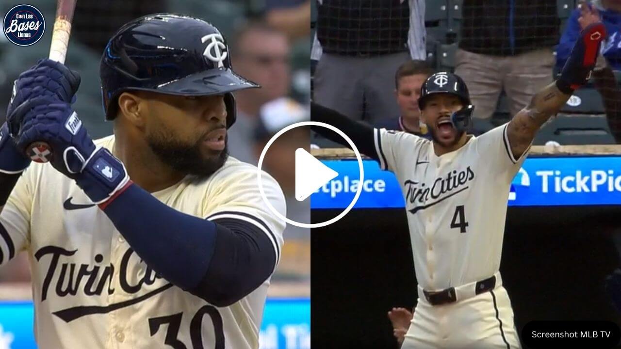 Twins Carlos Santana vacía la casa vs Rockies VIDEO