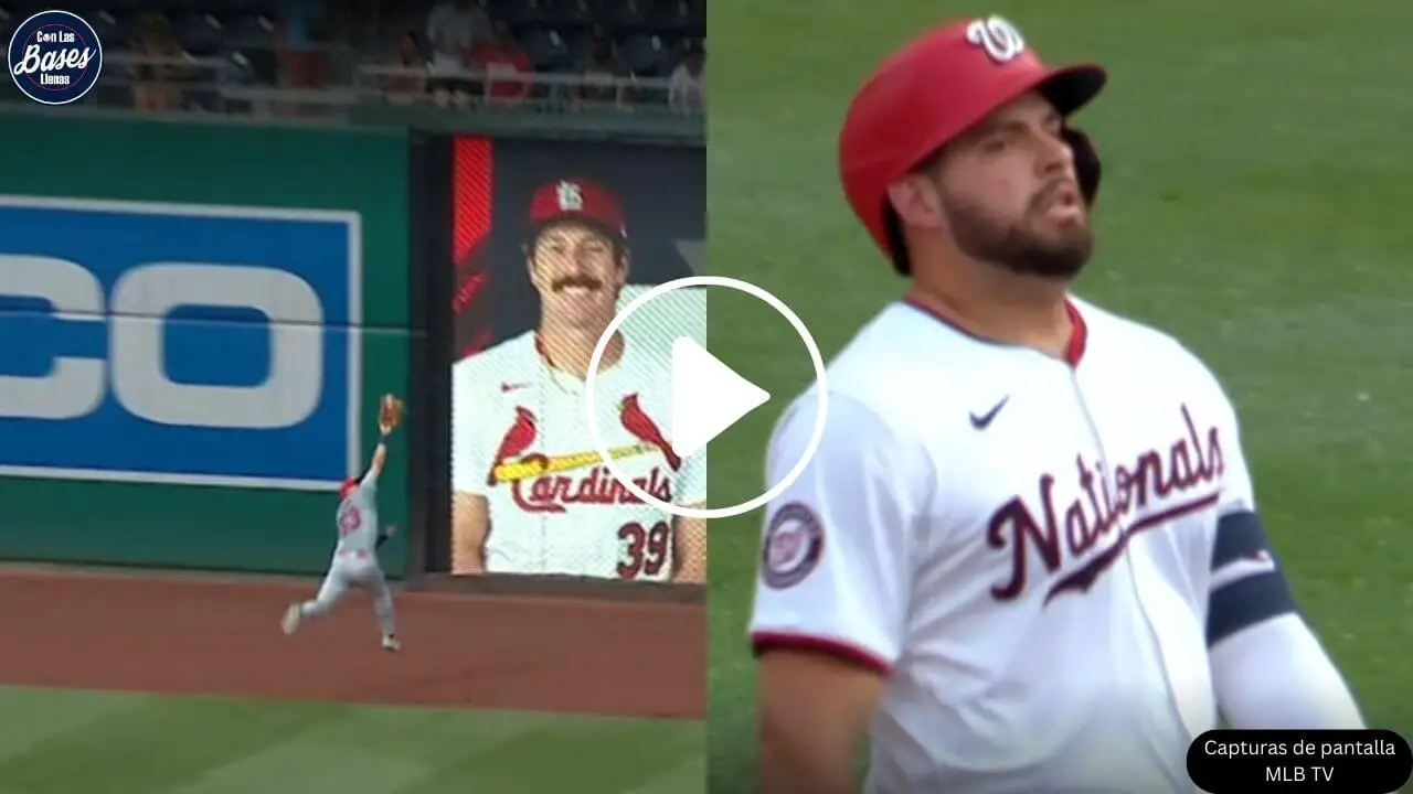 Ver Video: OF de Cardinals de espaldas hace atrapadón