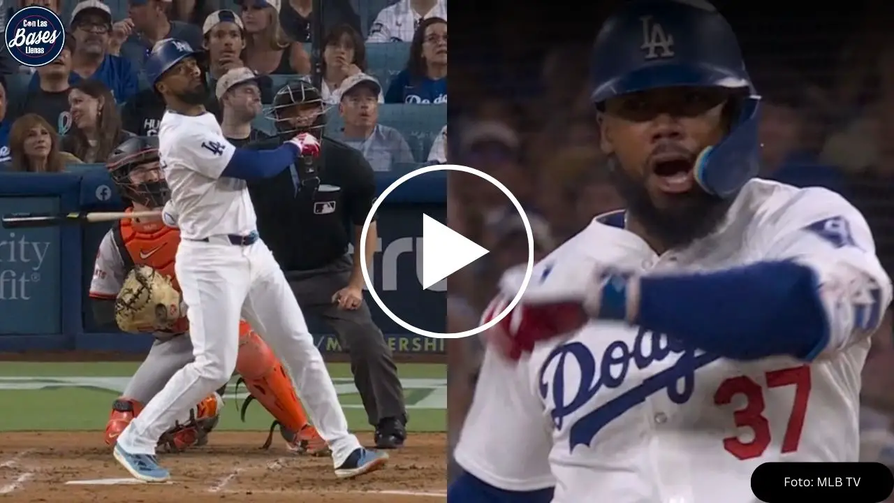 Teoscar Hernández pega HR y arma show “clutch” con Dodgers (VIDEO)