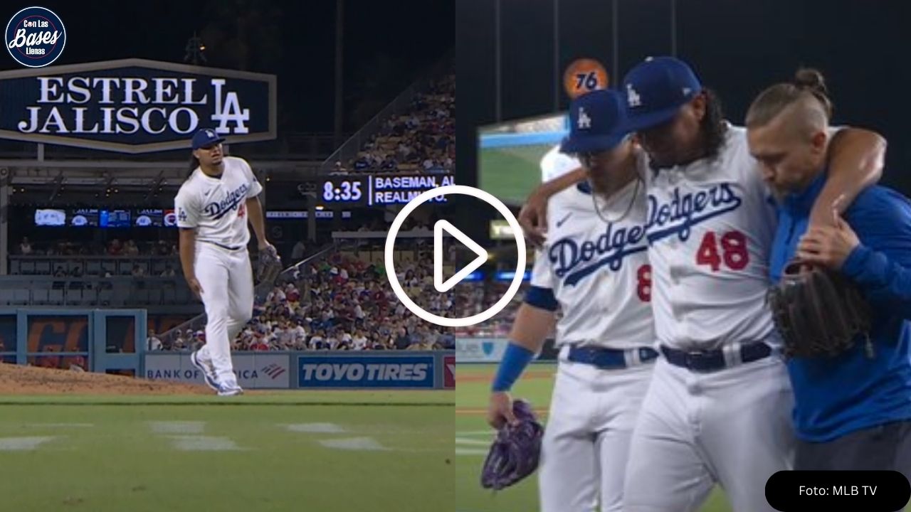 Dodgers: Brusdar Graterol sale entre lagrimas en su debut en MLB 2024 (VIDEO)