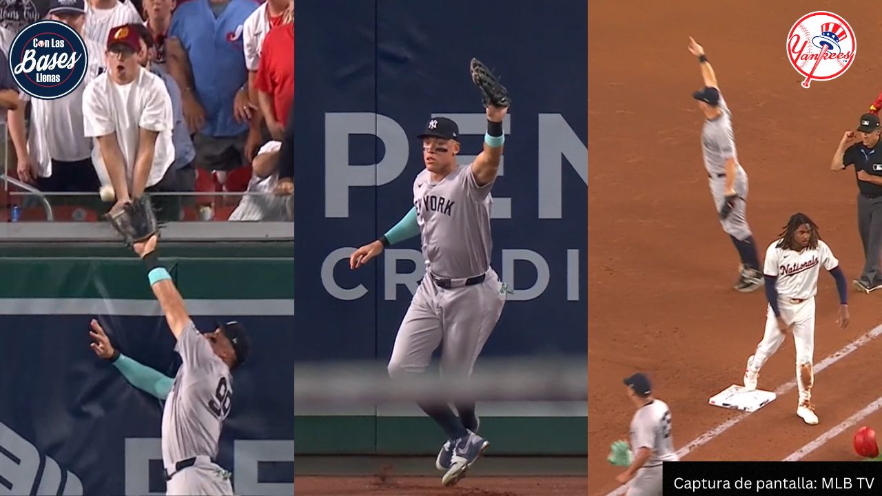 Yankees: Aaron Judge roba HR y arma dobleplay (VIDEO)