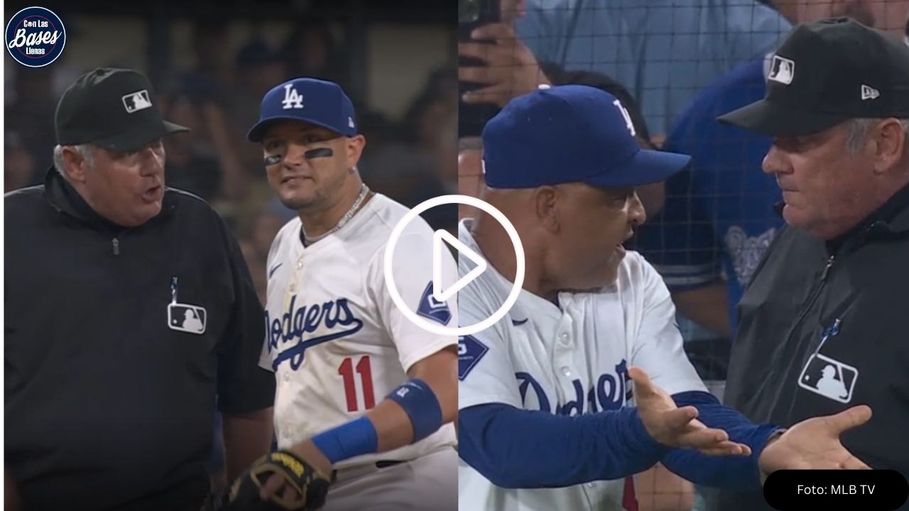 Dodgers: Dave Roberts es expulsado por polémica decisión de umpires en MLB (VIDEO)