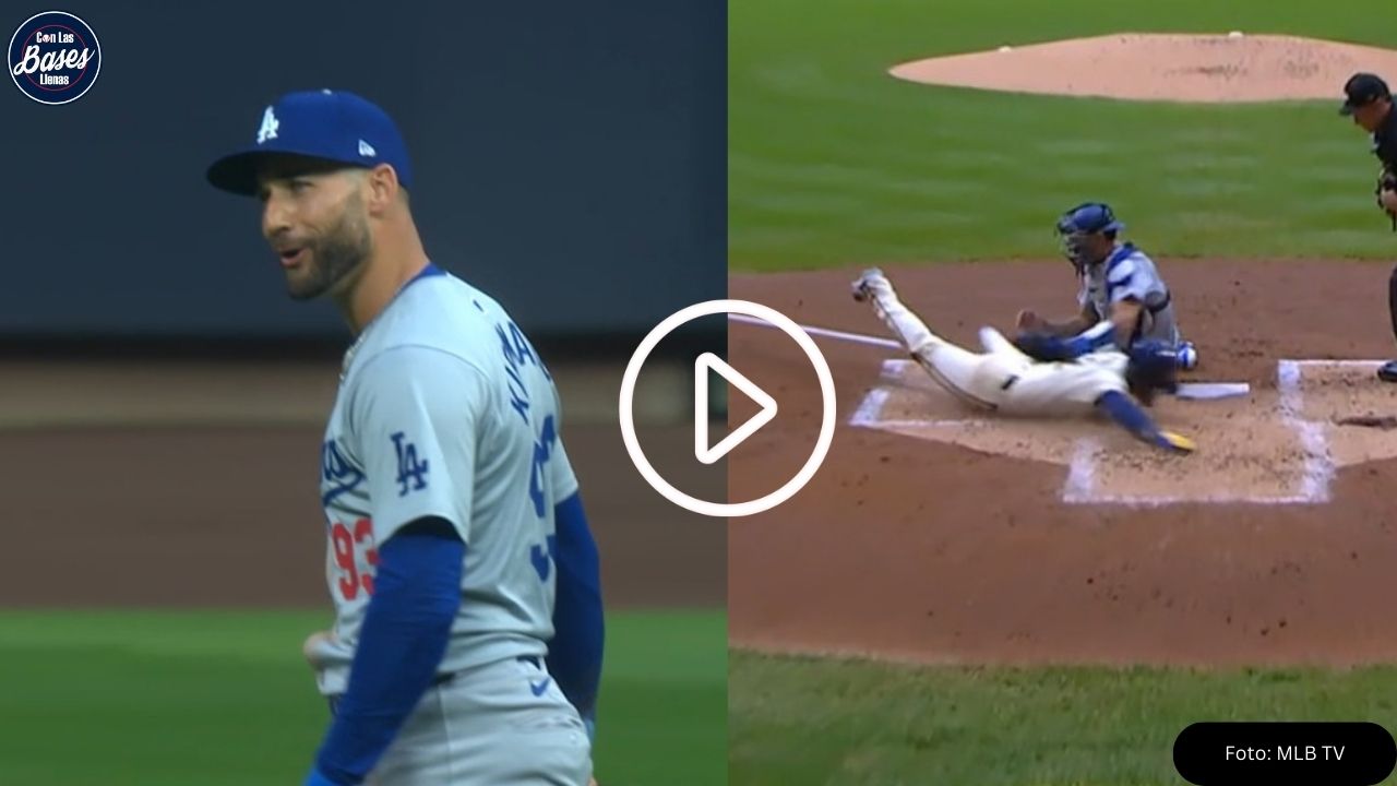 Dodgers: Kevin Kiermaier arma increíble doble play con tiro a 99 MPH (VIDEO)