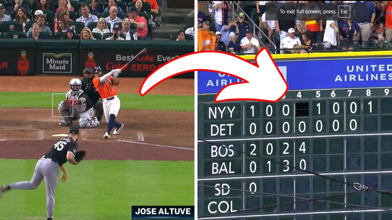 Jose Altuve rompe puzarra con doble