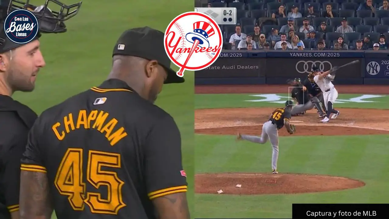 Aroldis Chapman consigue salvamento vs los Yankees