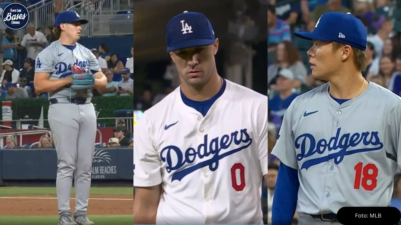 Dodgers anuncian pitchers abridores para playoffs 2024 de MLB