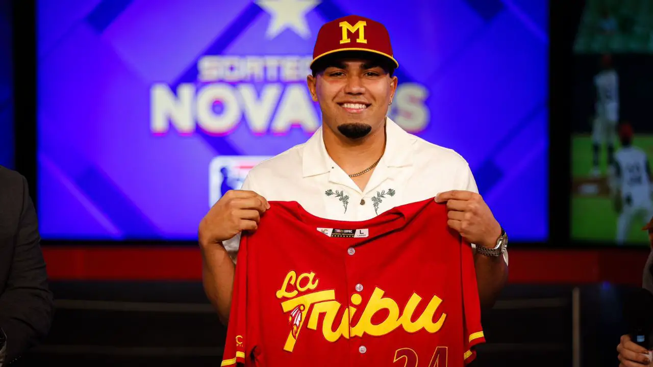 Iván Luciano primer seleccionado de los Indios en el sorteo de novatos 2024 de la LBPRC