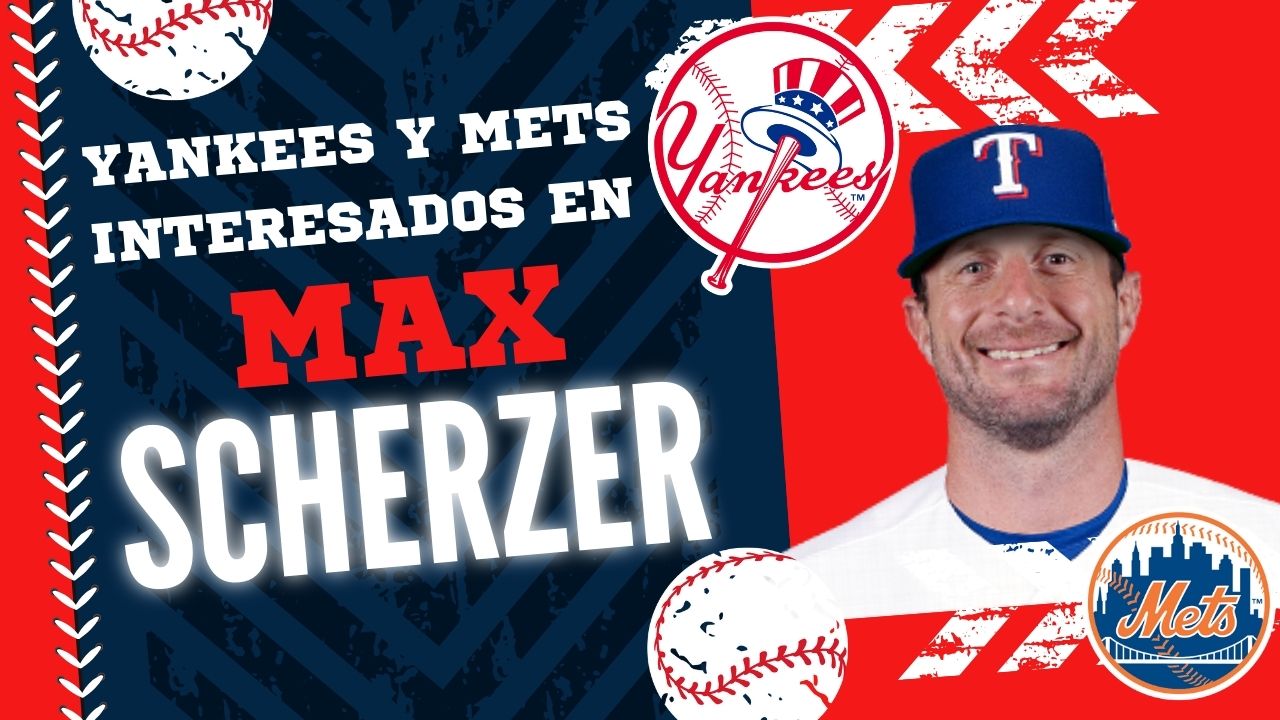 Scouts de Yankees y Mets presentes en entrenamientos de Max Scherzer